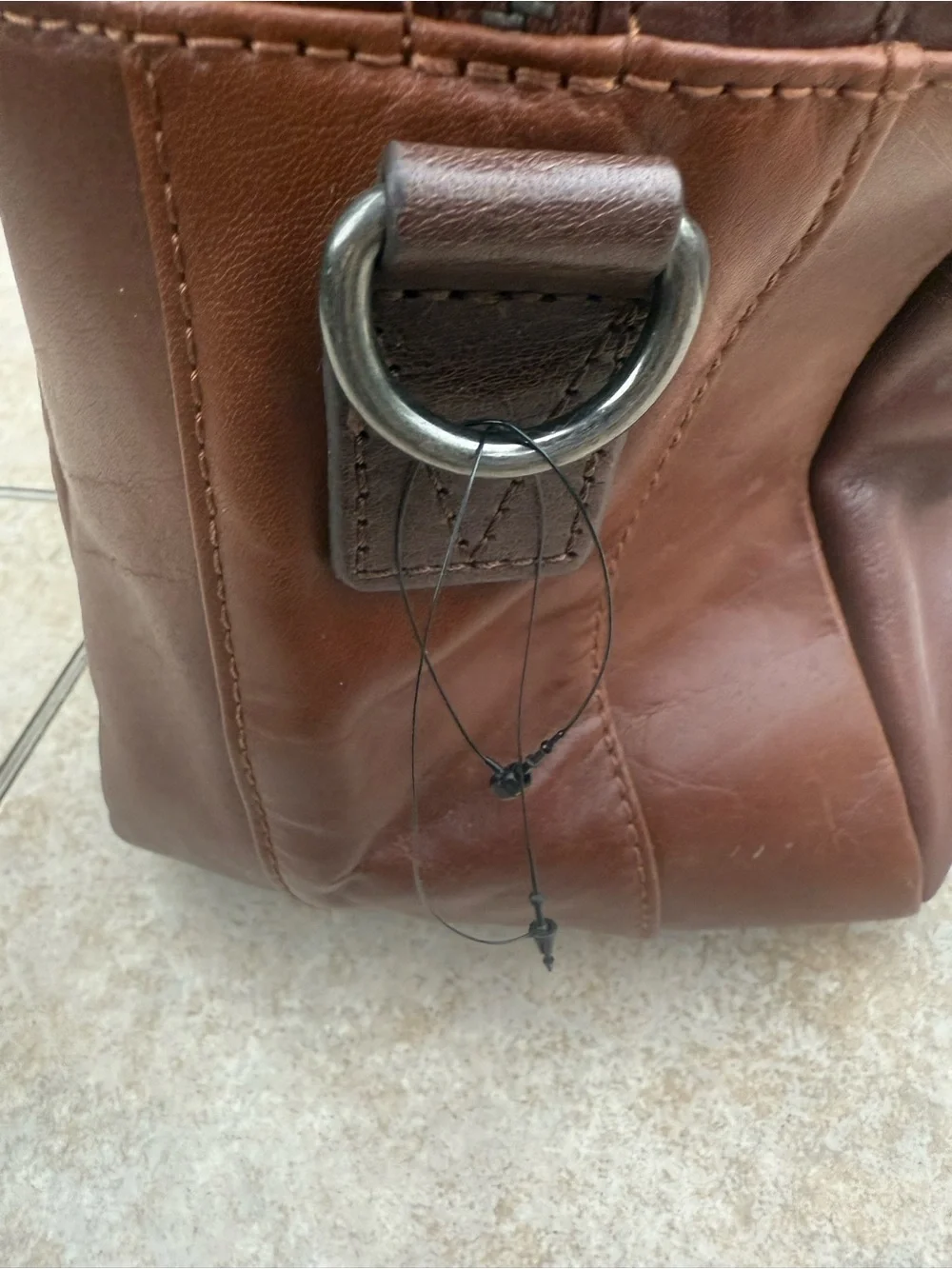 Wilsons Leather Large Retro Brown Travel or Business Bag